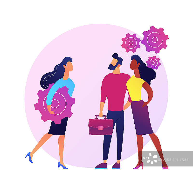 人力资源管理概念隐喻图片素材