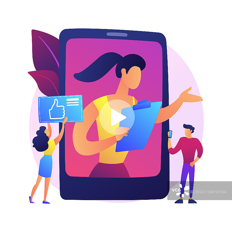 Vlog生活方式概念隐喻图片素材