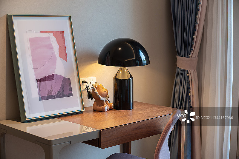 地产，样板房，卧室，桌子图片素材