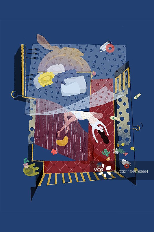 是疫情期间的你？图片素材