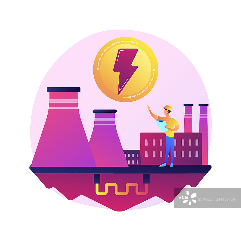 发电厂电力工业能源生产图片素材