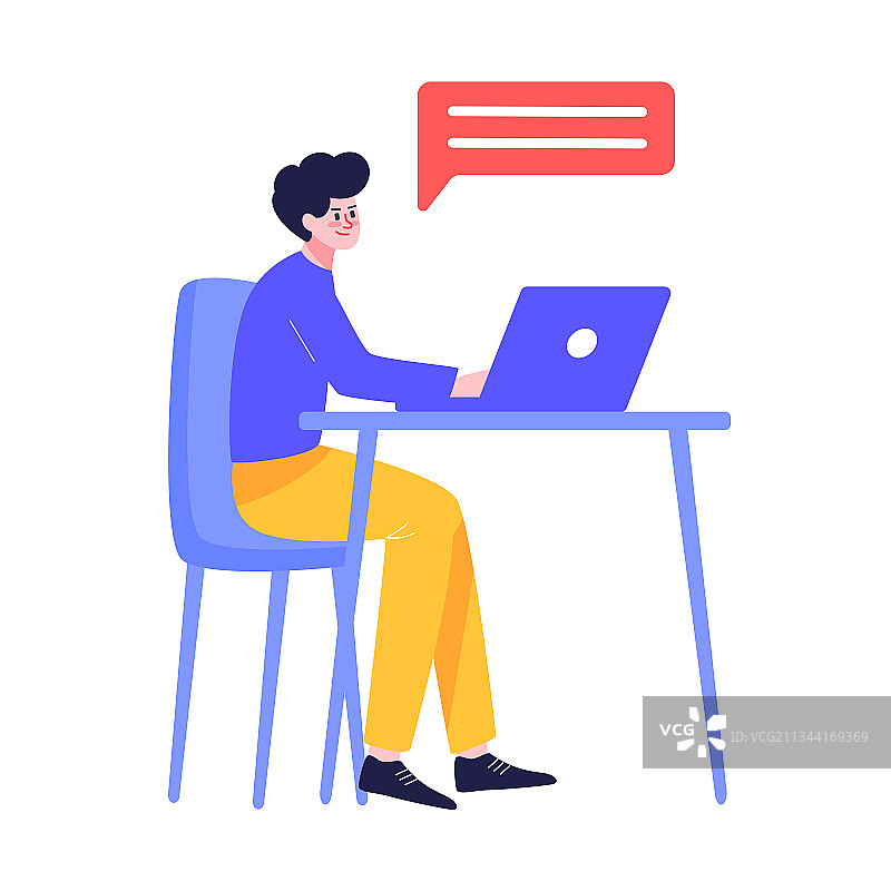 商务办公人物面试交谈沟通对话团队合作插画图片素材