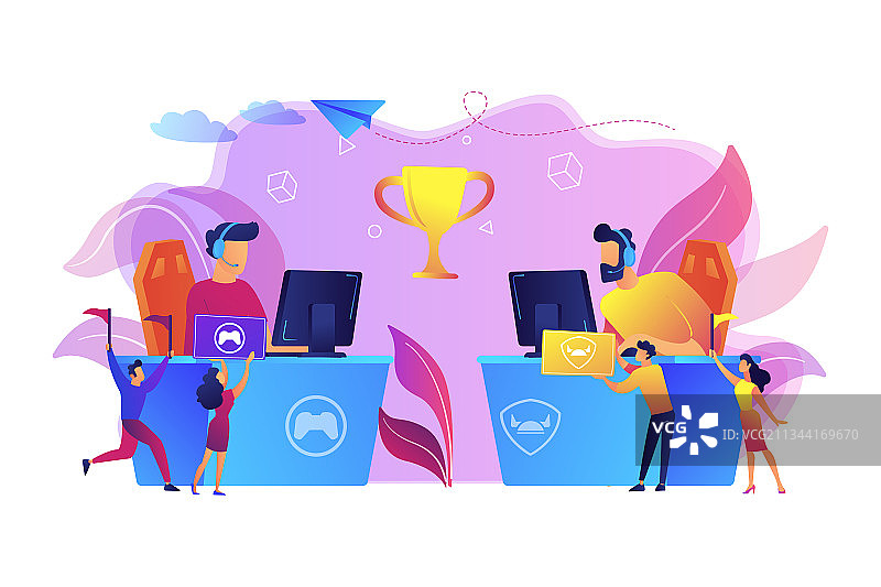 电子竞技粉丝概念图片素材