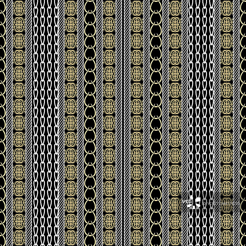 条纹无缝图案装饰边框图片素材