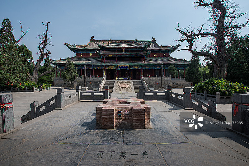 临汾市尧庙建筑风光图片素材