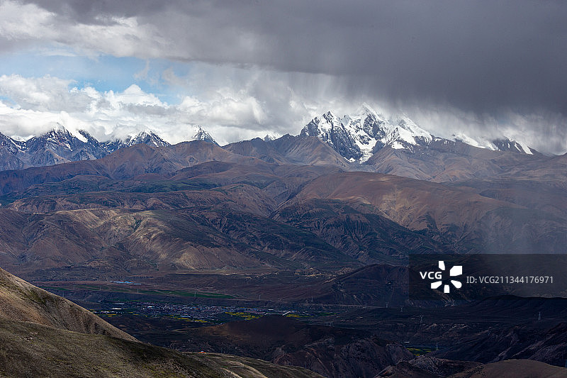 聂拉木，希夏邦马峰图片素材