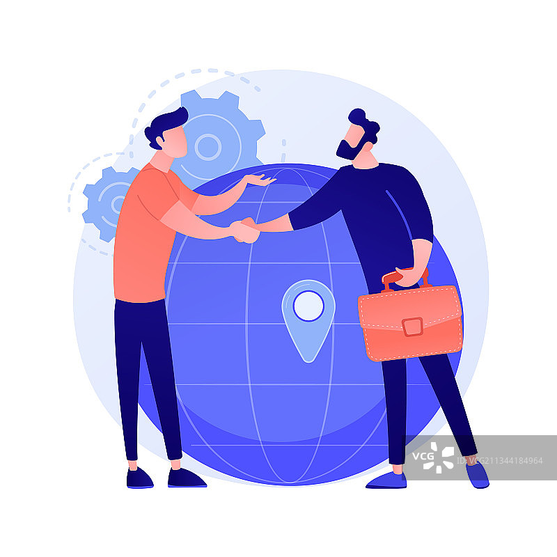 国际商务合作概念图片素材