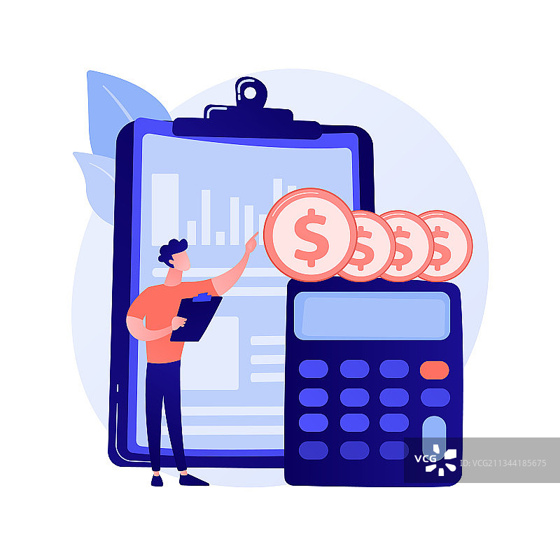 收入报表概念隐喻图片素材