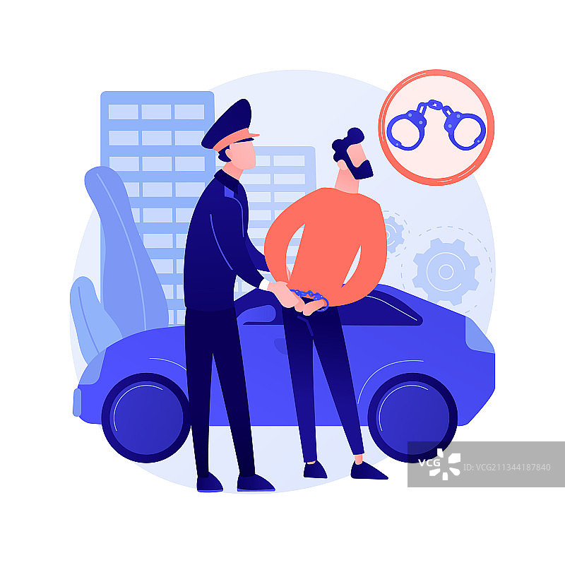 逮捕抽象概念图片素材