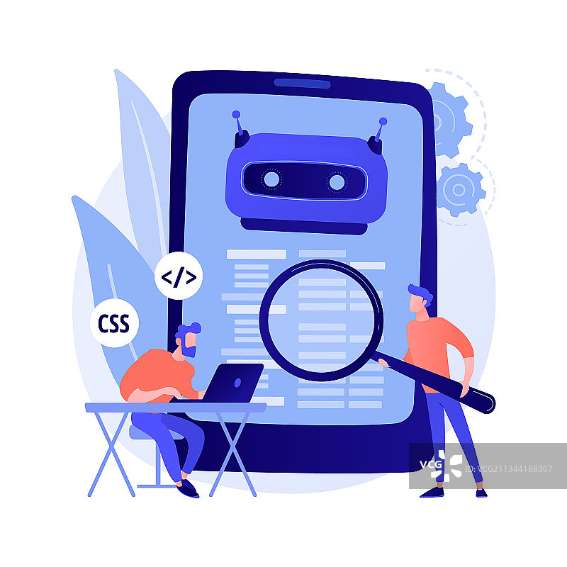 Java开发者概念隐喻图片素材