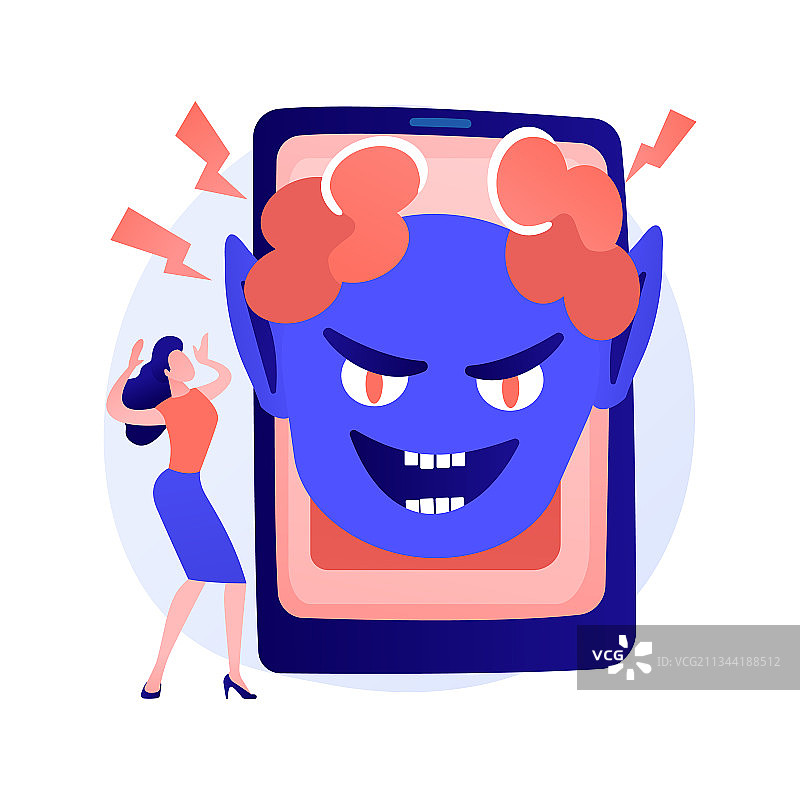 互联网冲击内容概念隐喻图片素材