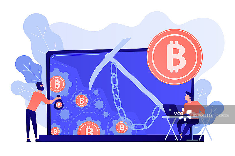 隐秘采矿概念图片素材