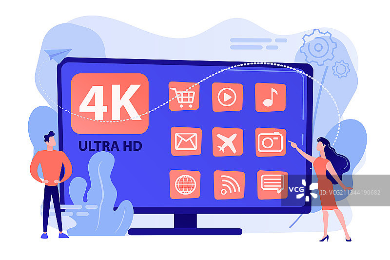 UHD智能电视概念图片素材