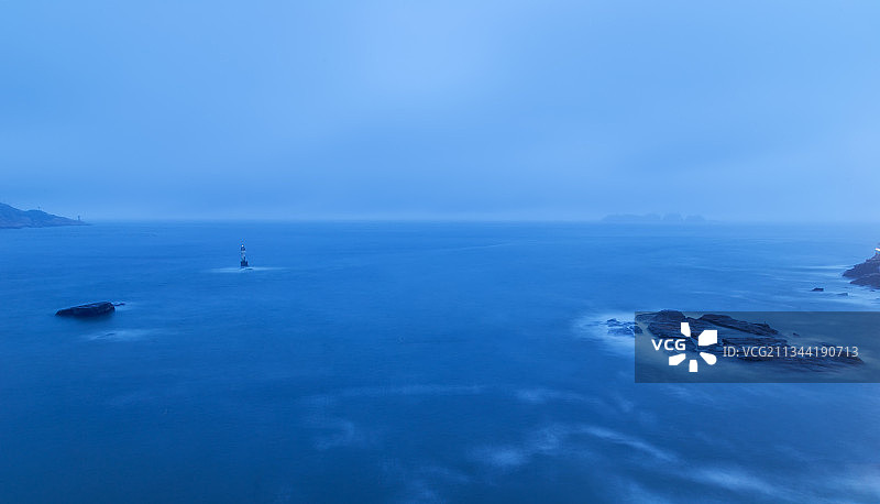 中国舟山东极岛傍晚自然风光图片素材