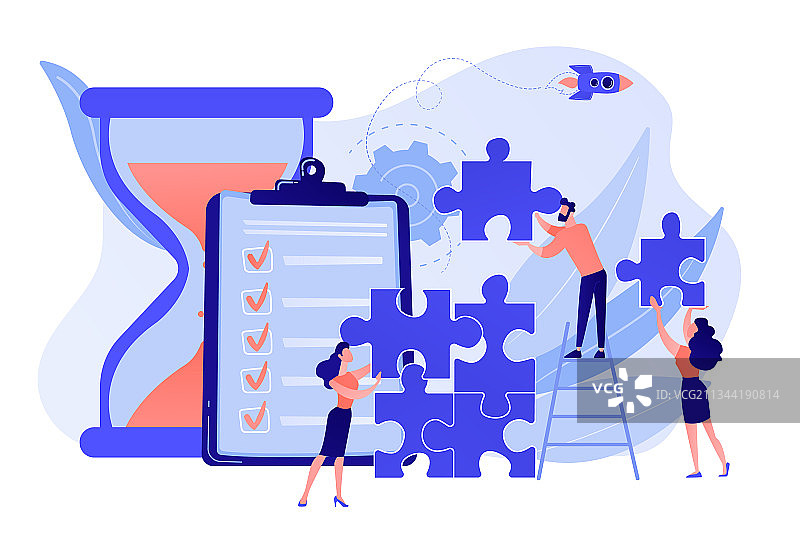 项目交付概念图片素材