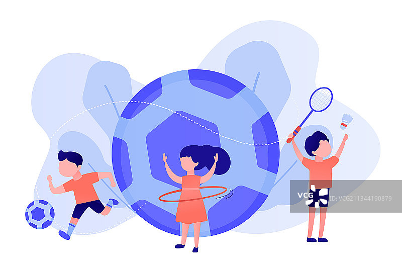 夏季运动营概念图片素材