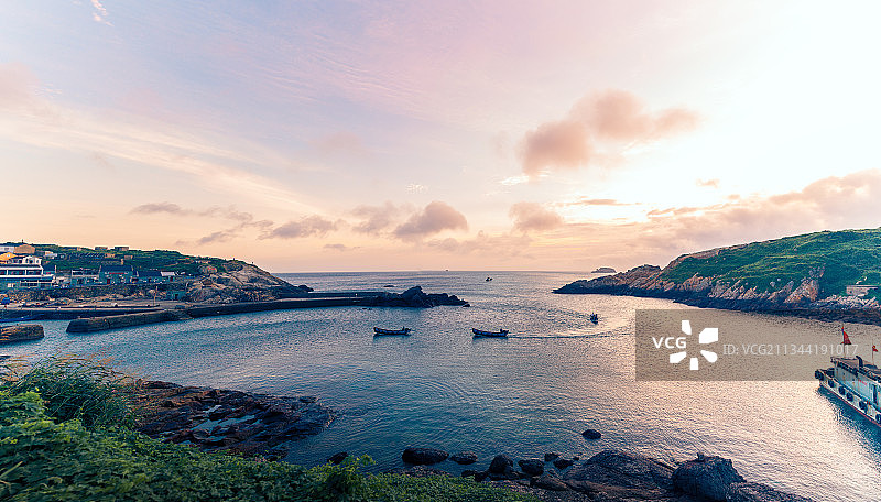 渔山岛晨曲图片素材