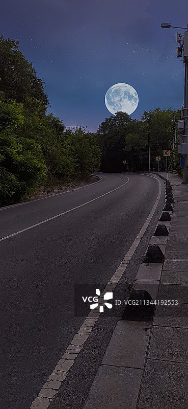 土耳其夜间公路风景图片素材