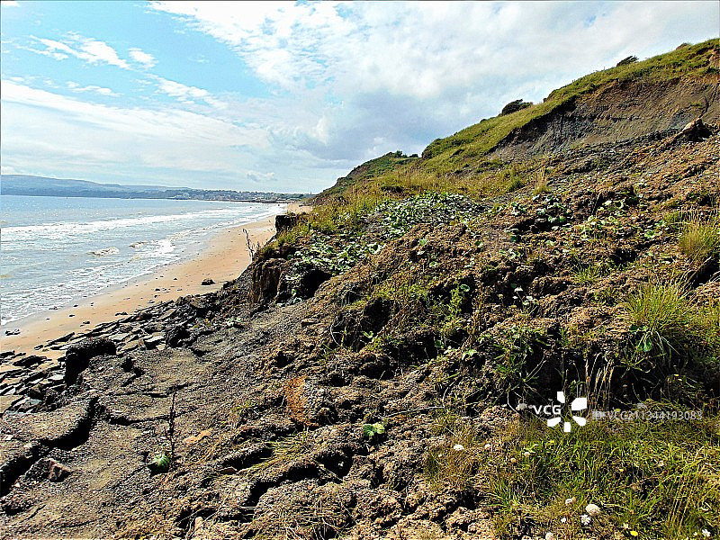 英国桑当本布里奇海滩风光图片素材