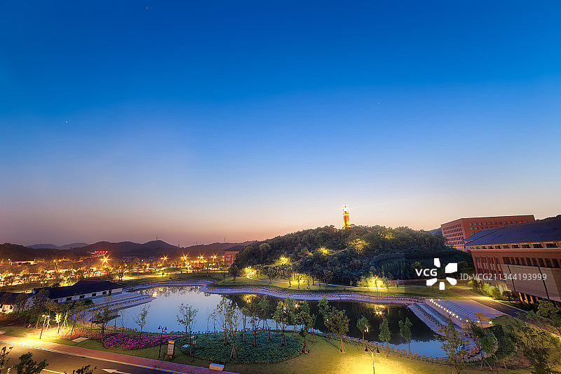 中国舟山浙江大学舟山校区海洋学院校园建筑风光图片素材