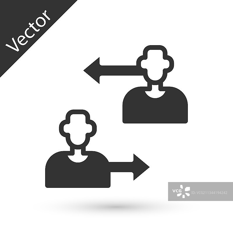 隔离的灰色足球运动员替换图标图片素材