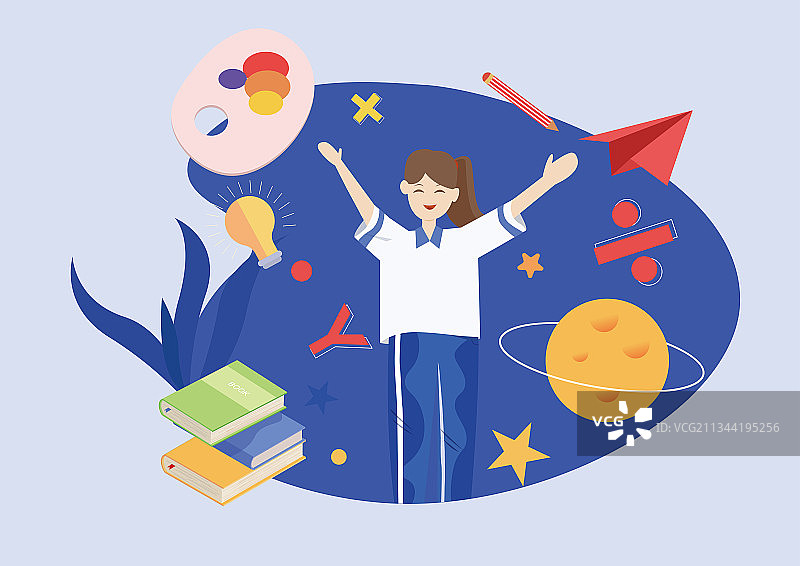 青少年矢量插画图片素材