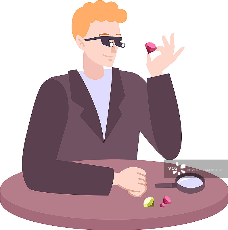 扁平风格珠宝商图片素材