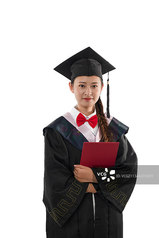 穿学士服的大学生图片素材