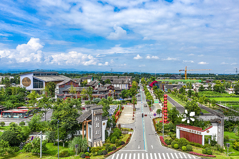 成都市郫都区战旗村图片素材
