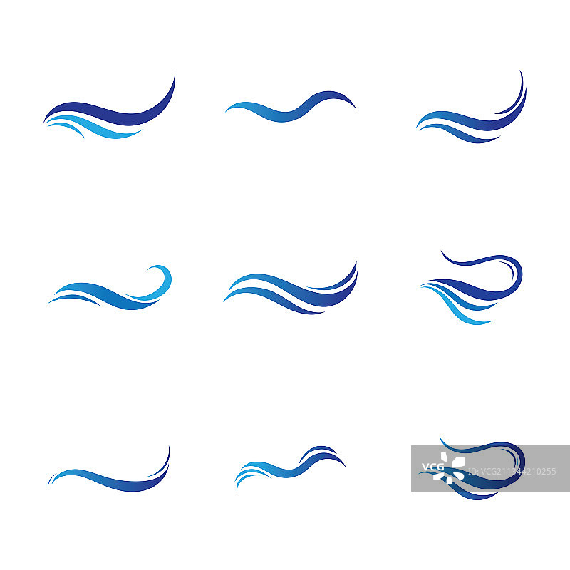 水波图标图片素材