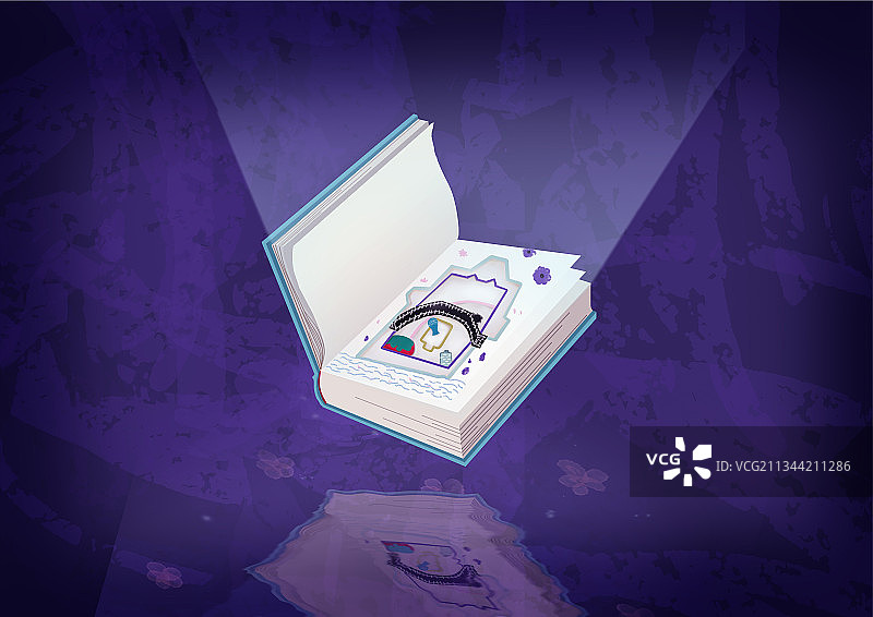 儿童教育插画立体书图片素材