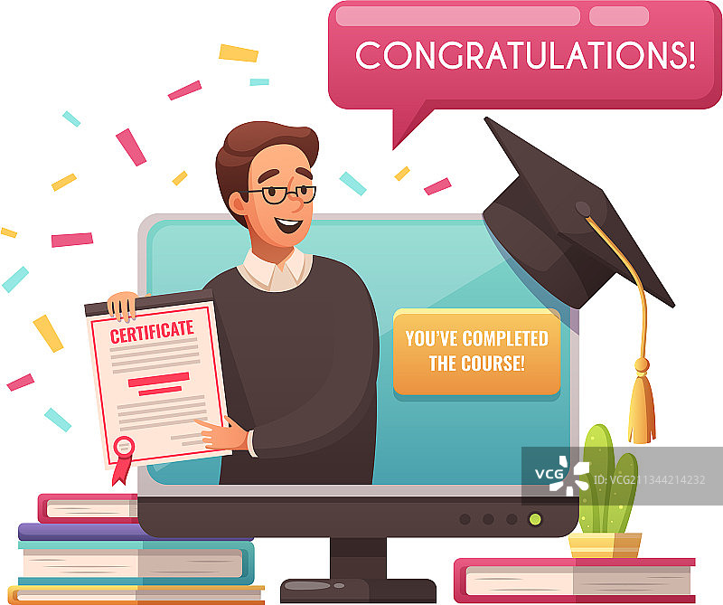 在线课程构成图片素材