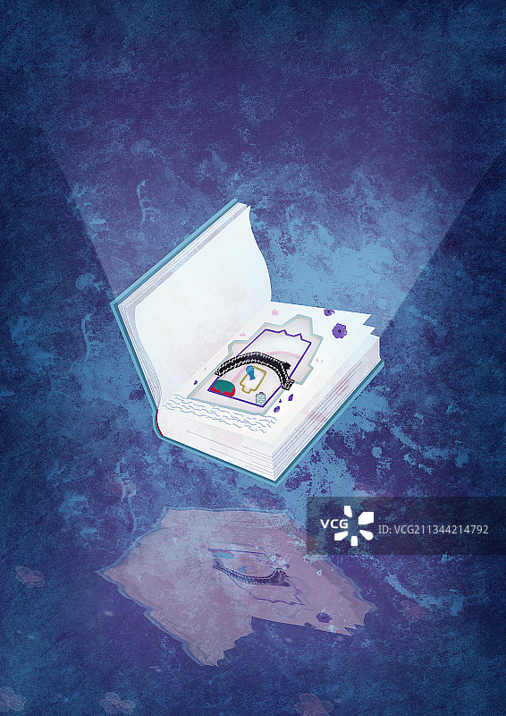 儿童教育插画立体书图片素材