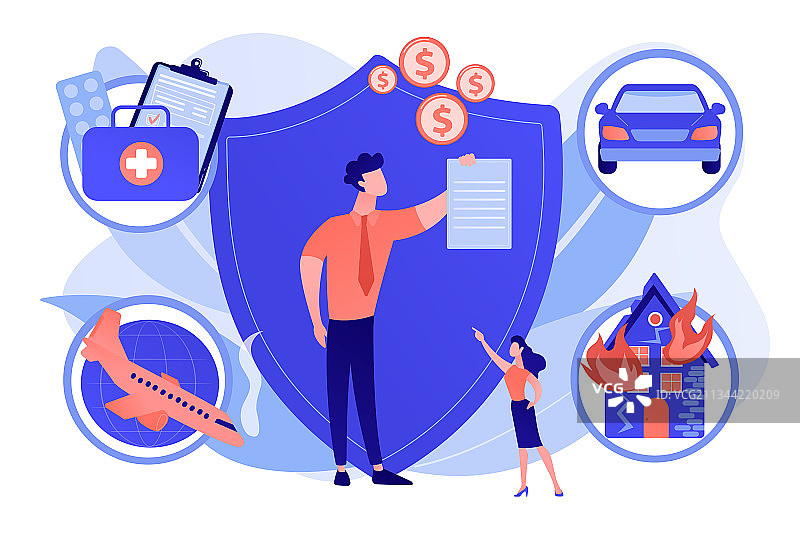 保险经纪人概念图片素材