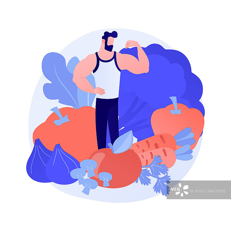 素食主义抽象概念图片素材