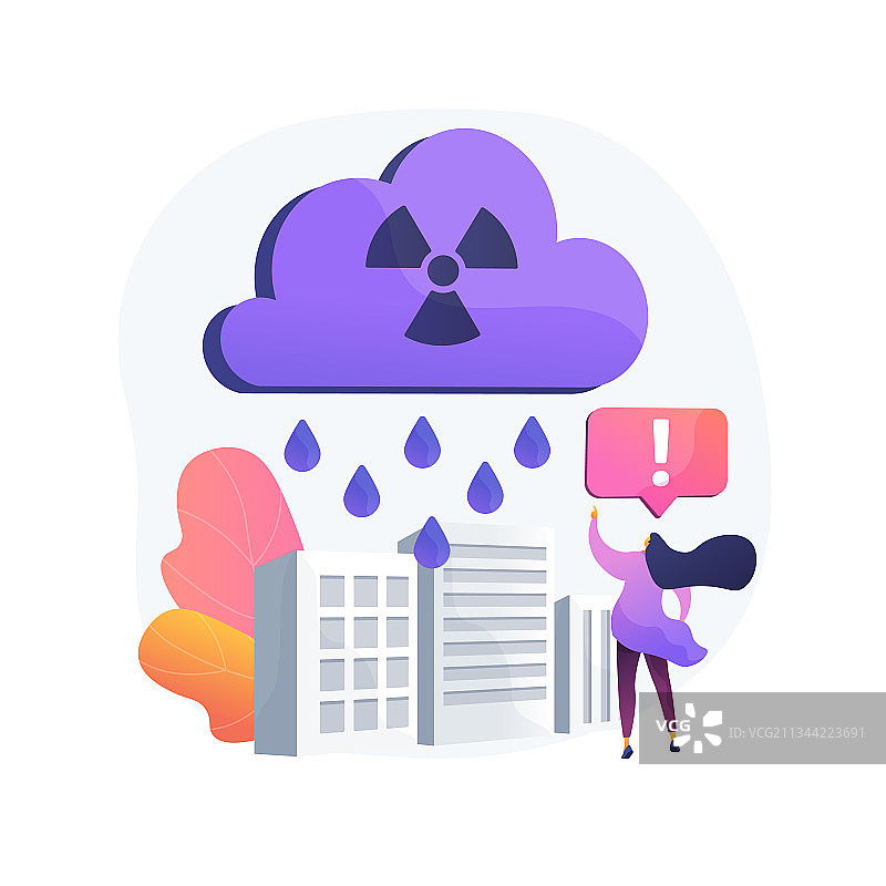 酸雨抽象概念图片素材