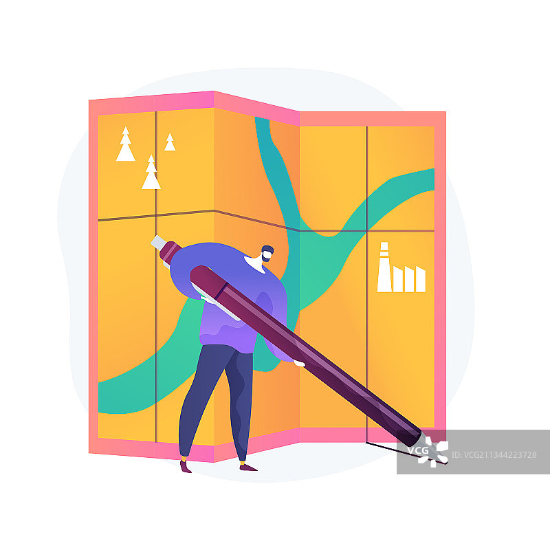 区域管理抽象概念图片素材