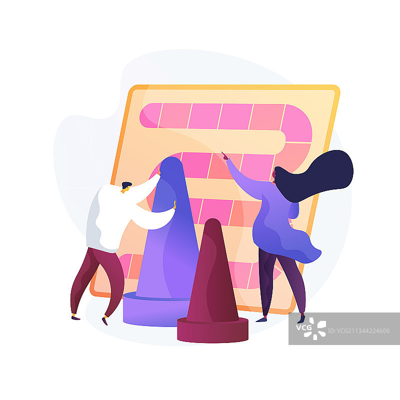 棋盘游戏概念隐喻图片素材