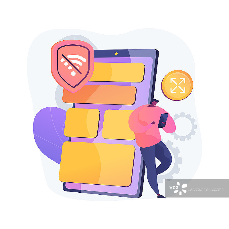 渐进式Web应用抽象概念图片素材