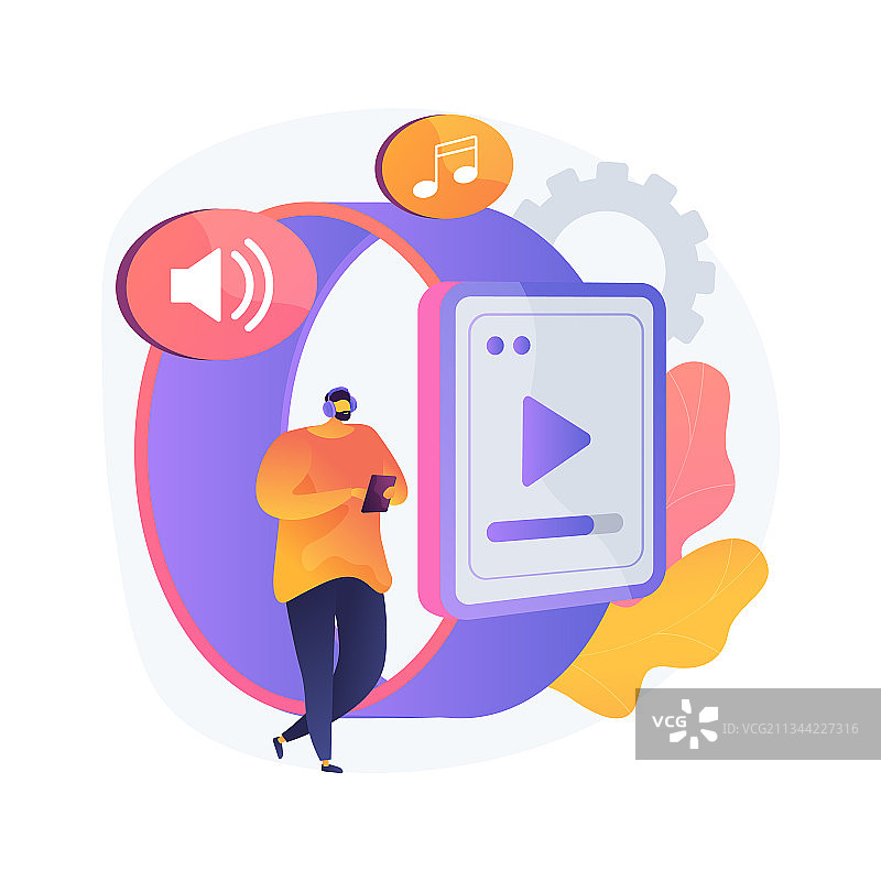 智能手表作为便携式媒体播放器图片素材