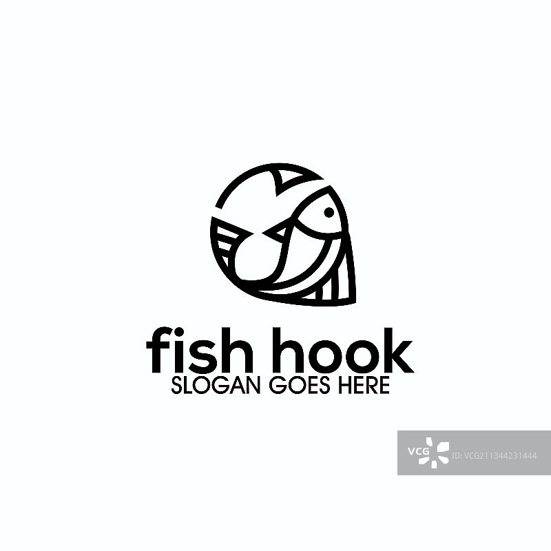 鱼钩Logo图片素材