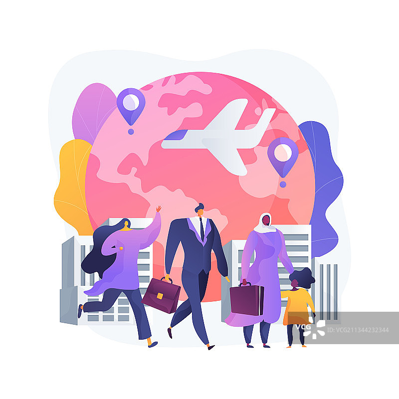 移民抽象概念图片素材