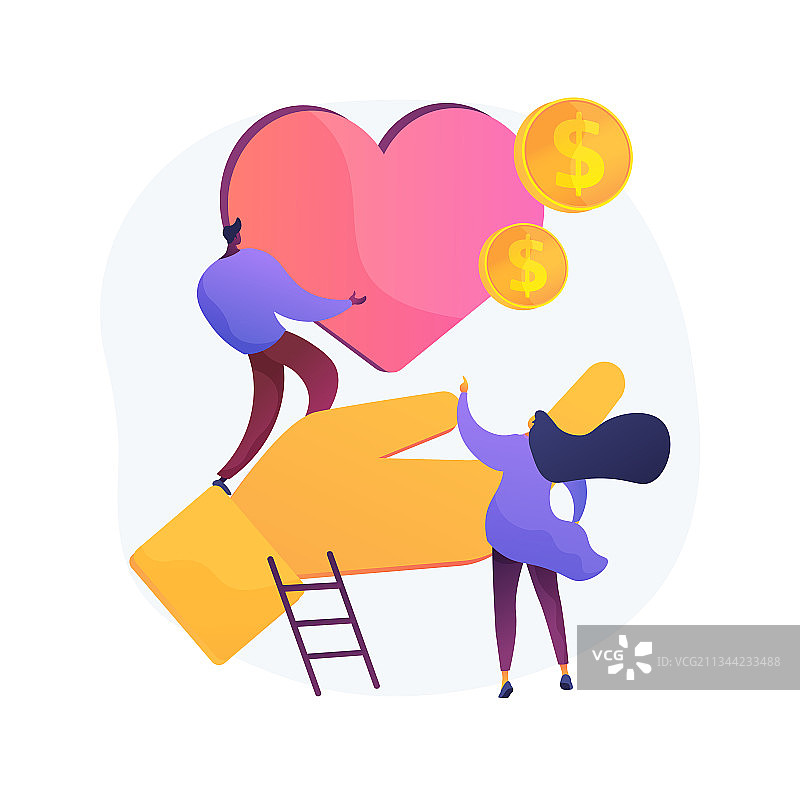 慈善抽象概念图片素材