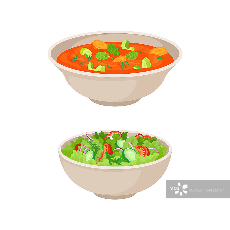 蔬菜沙拉纯素菜肴图片素材