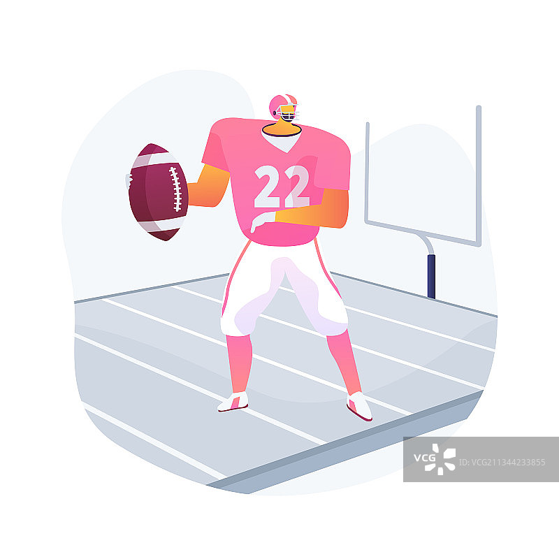 美式橄榄球抽象概念图片素材