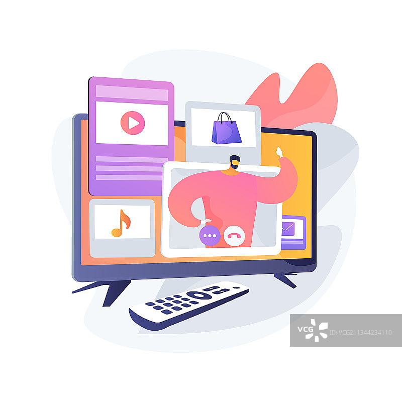 电视购物概念隐喻图片素材