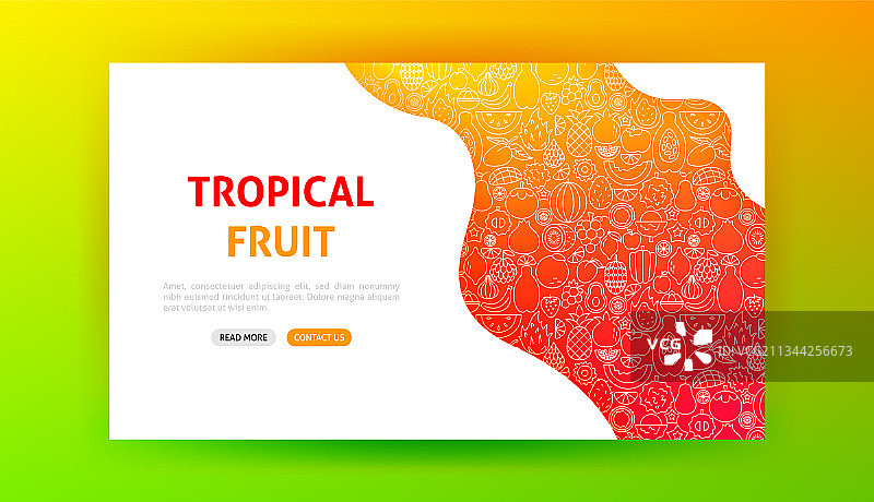 热带水果着陆页图片素材