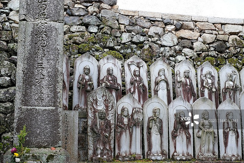 日本比叡山西教寺明智光秀家族墓地图片素材