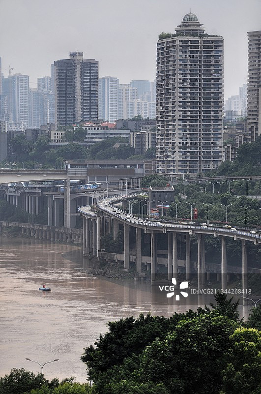 重庆嘉陵江渝澳大桥图片素材