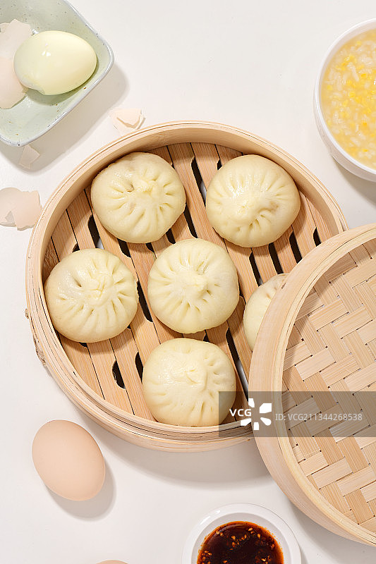 早餐小笼包图片素材